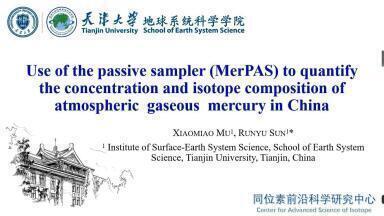Use of the passive sampler (MerPAS) to quantify the concentration and isotope composition of atmospheric gaseous mercury in China